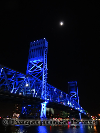Moon over John T. Alsop Jr. Bridge